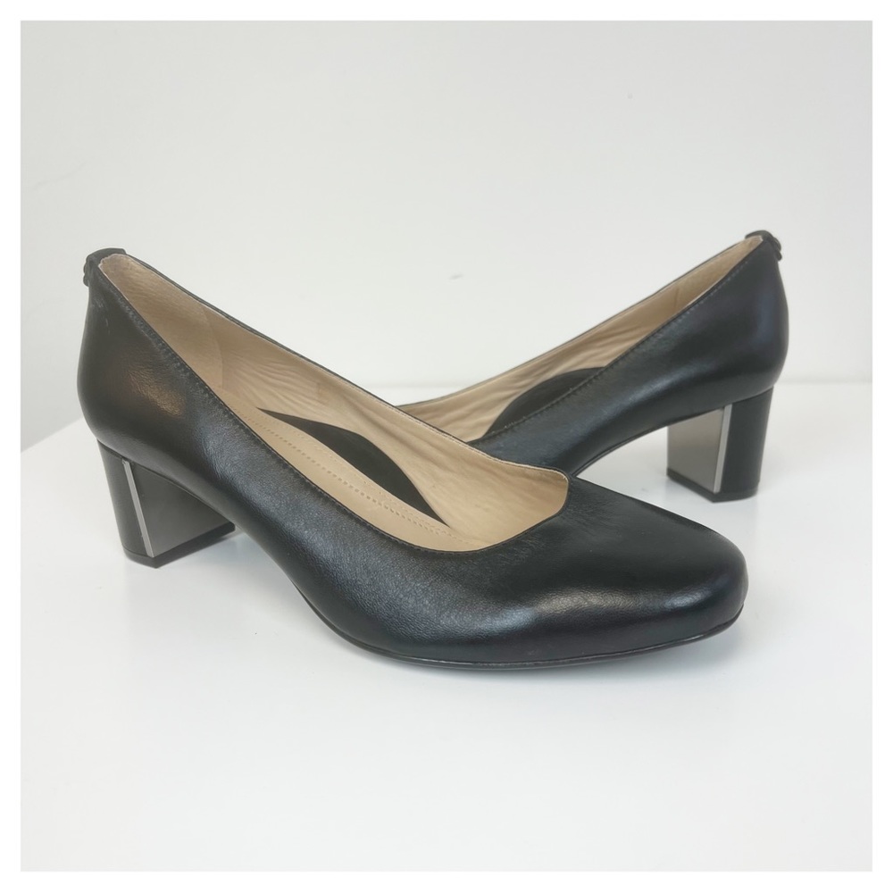 Nurture Brya Black‎ Leather Pumps Size 10